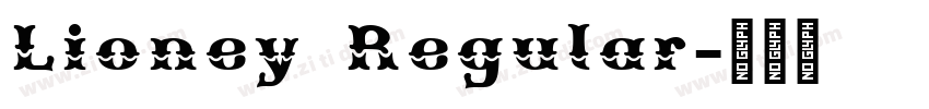 Lioney Regular字体转换